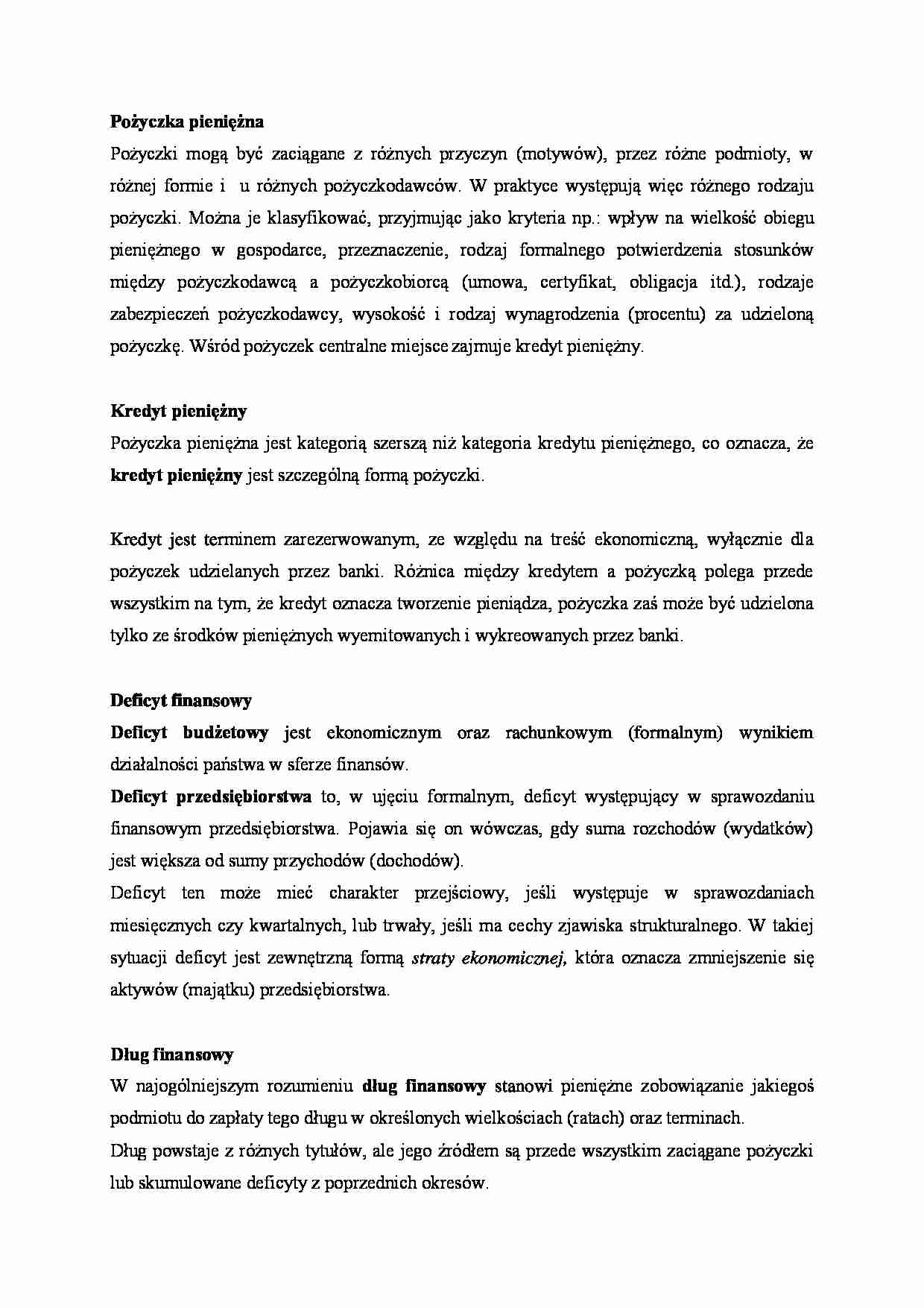 Zobowiązania finansowe - rodzaje i omówienie - strona 1