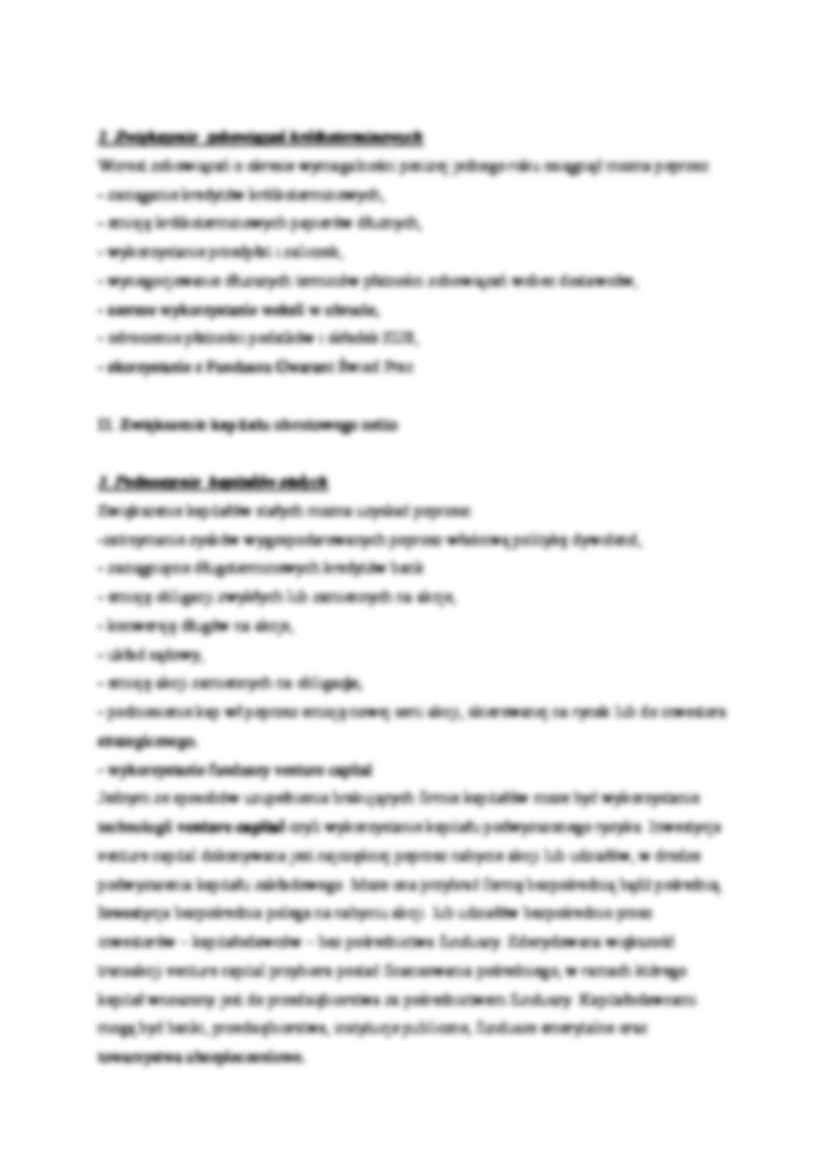 Równowaga finansowa - wykład - strona 2