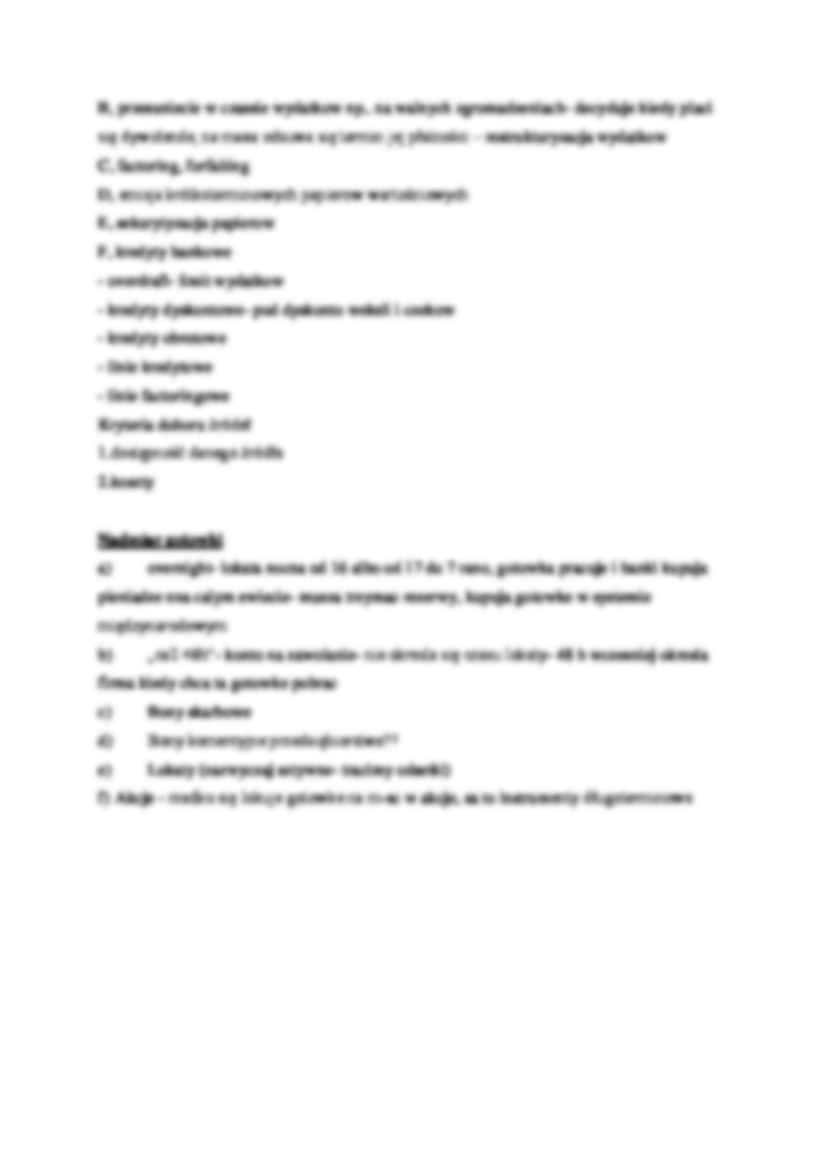 Zarządzanie gotówką -  wykład - strona 3