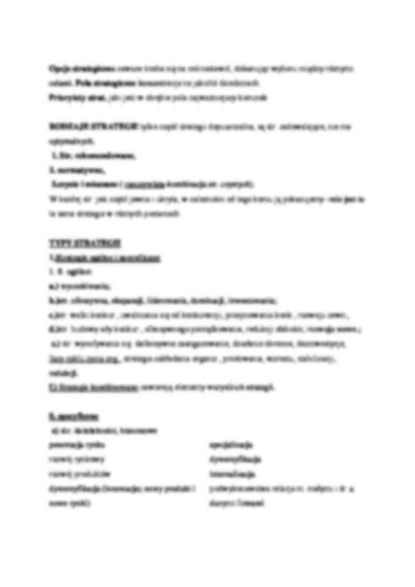 Strategia organizacji  - omówienie - strona 2