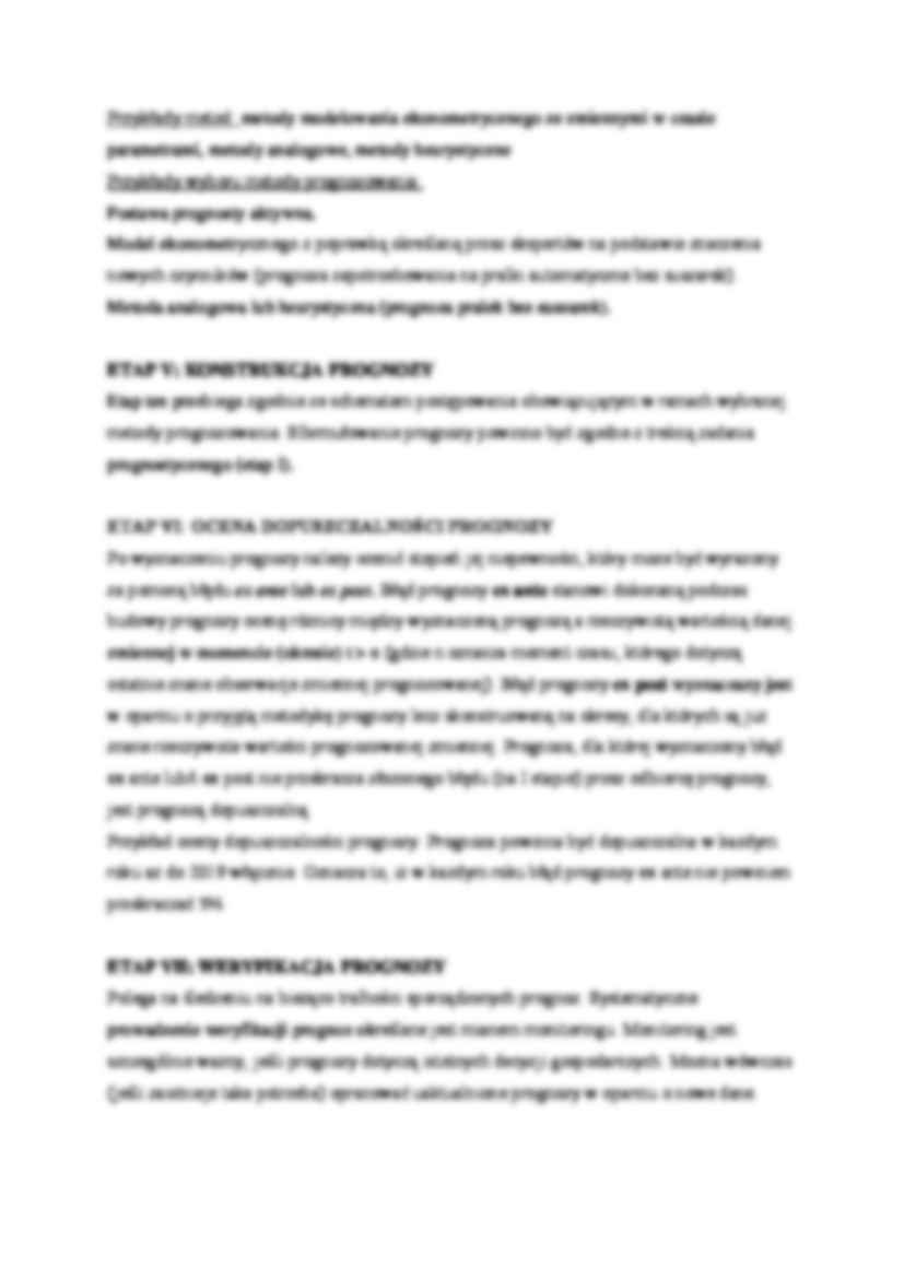 Etapy prognozowania  - omówienie - strona 3