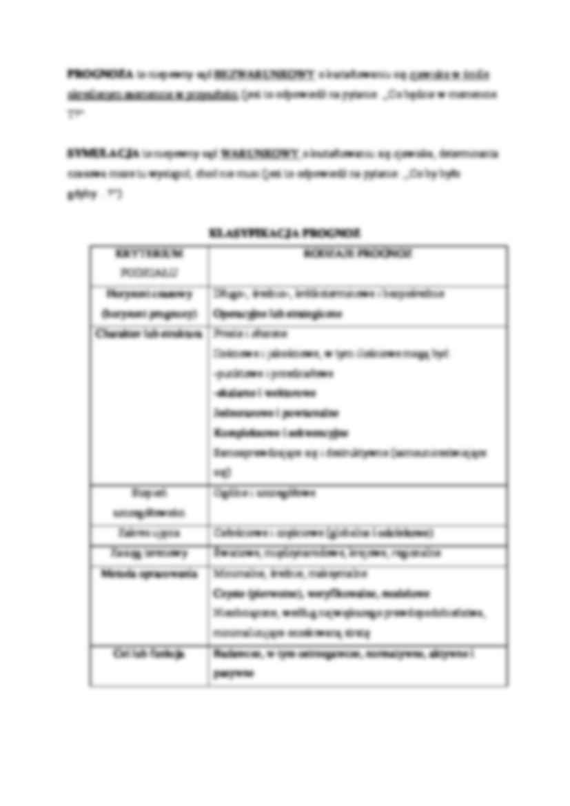 Prognozowanie - omówienie zagadnień - strona 2