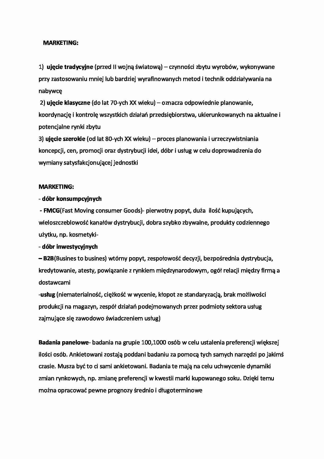 Marketing - wstępny wykład - strona 1