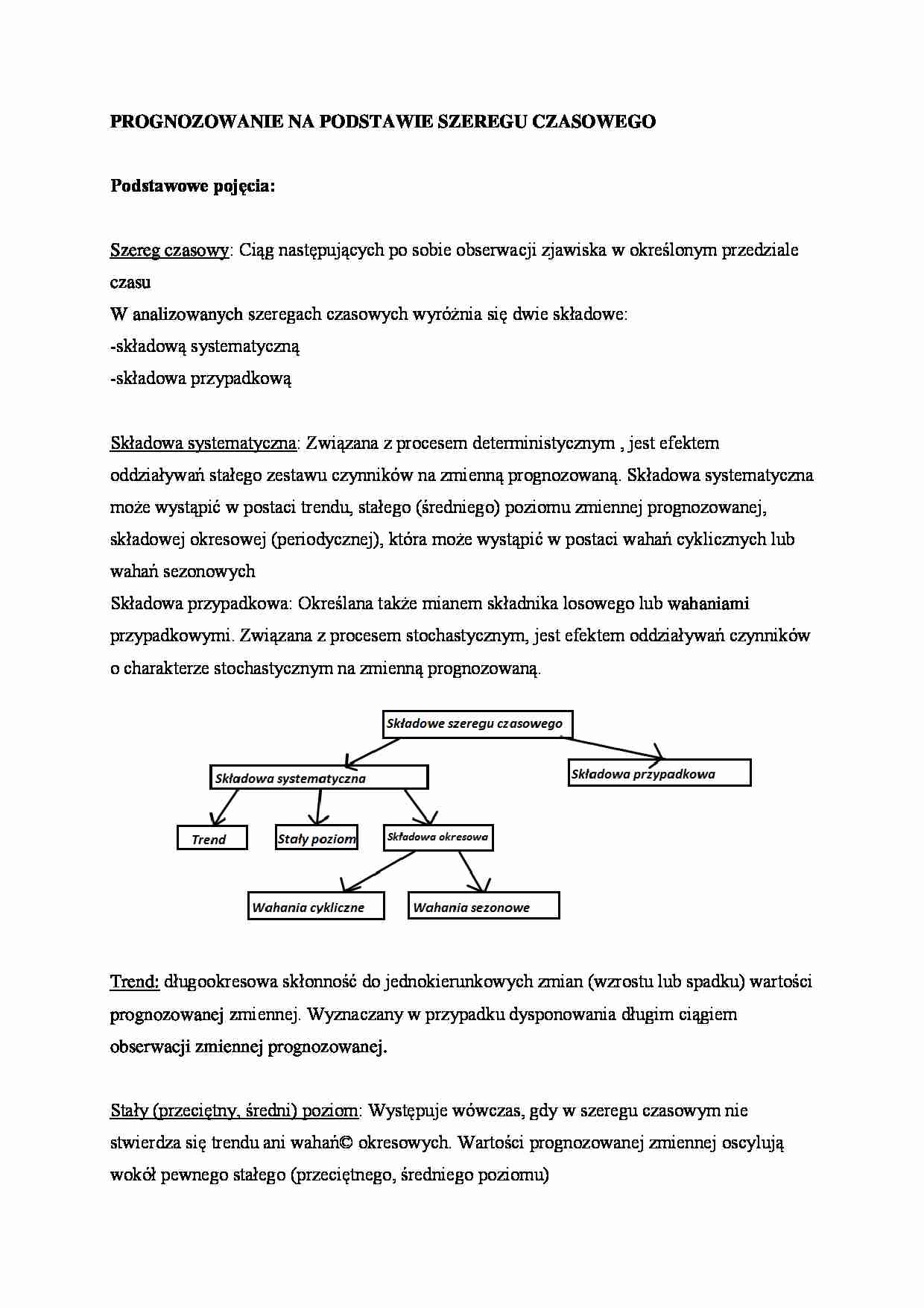 Prognozowanie na podstawie szeregu czasowego - omówienie - Tendencja rozwojowa - strona 1