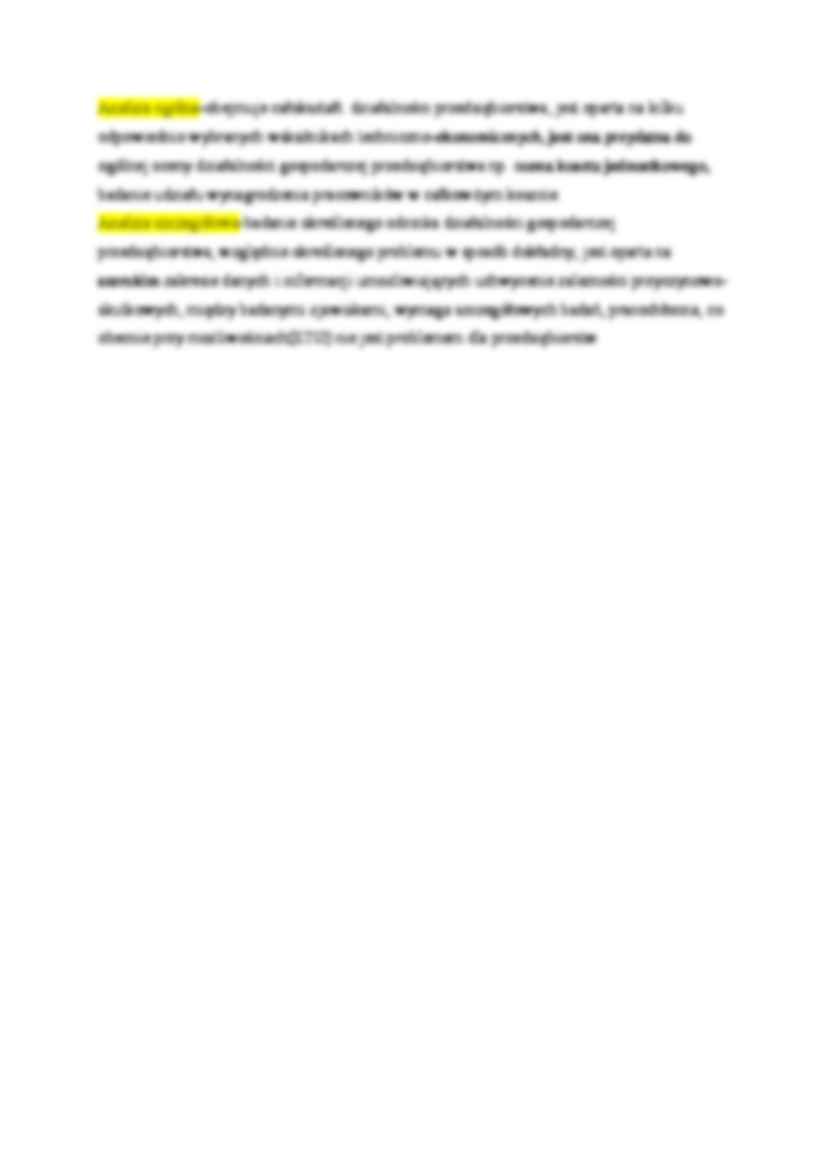 Analiza działalności gospodarczej przedsiębiorstwa - wykład - strona 3