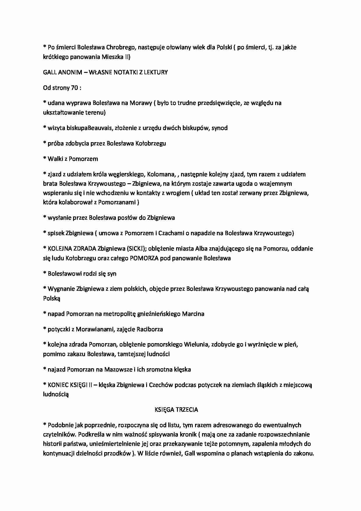 Gall Anonim - Kronika Polska - opracowanie - strona 1
