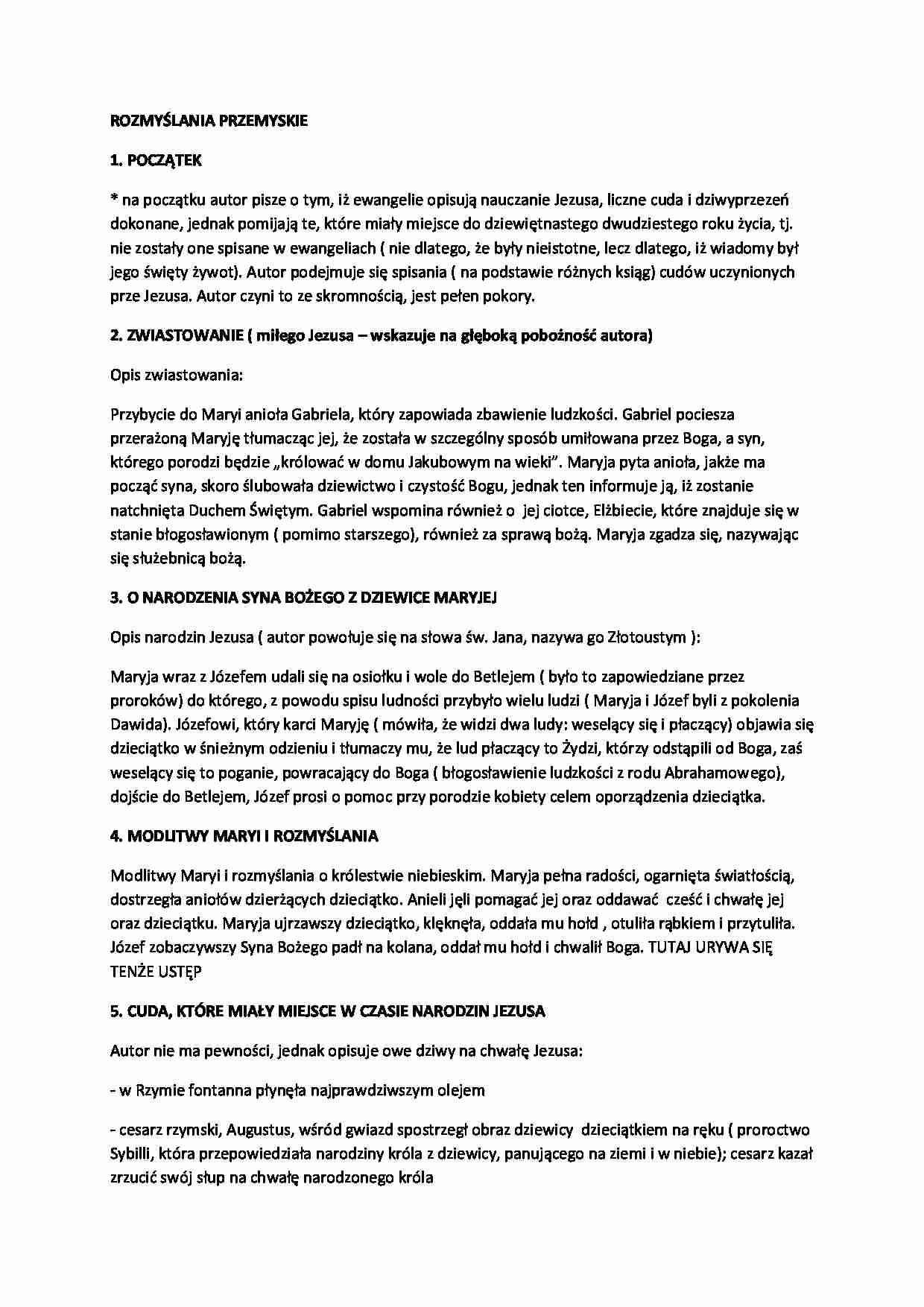 Rozmyślania przemyskie - strona 1