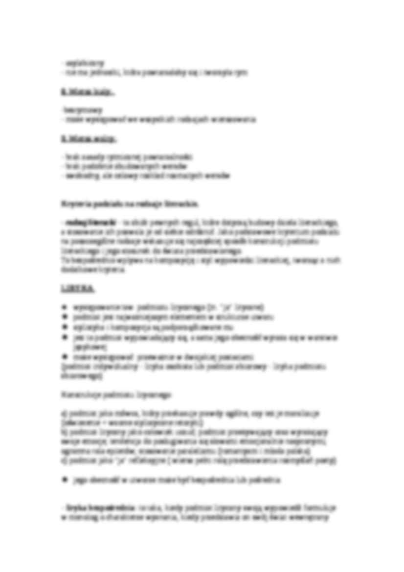 ,System wersyfikacyjny i format. Kryteria podziału na rodzaje literackie - strona 3