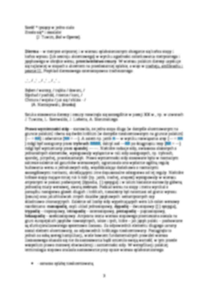 Cezura, diereza, prawo wymienności stóp, czas w utworze narracyjnym - strona 3