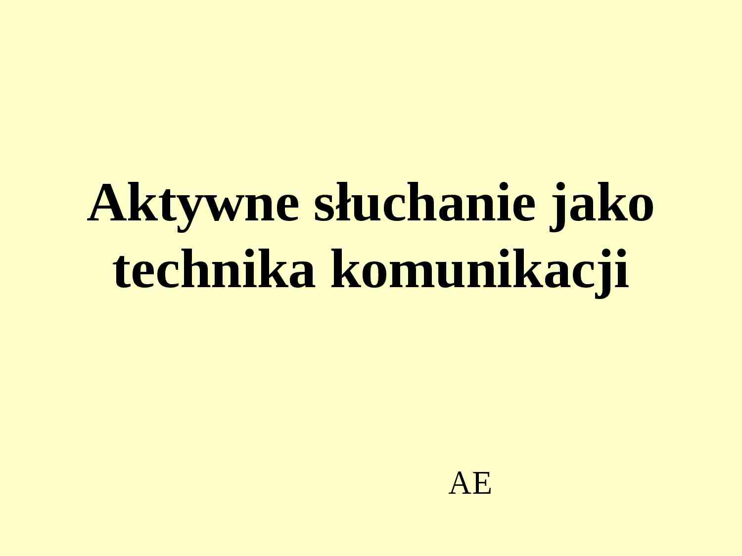 Techniki komunikacyjne - notatki z wykładów z całego semestru - strona 1