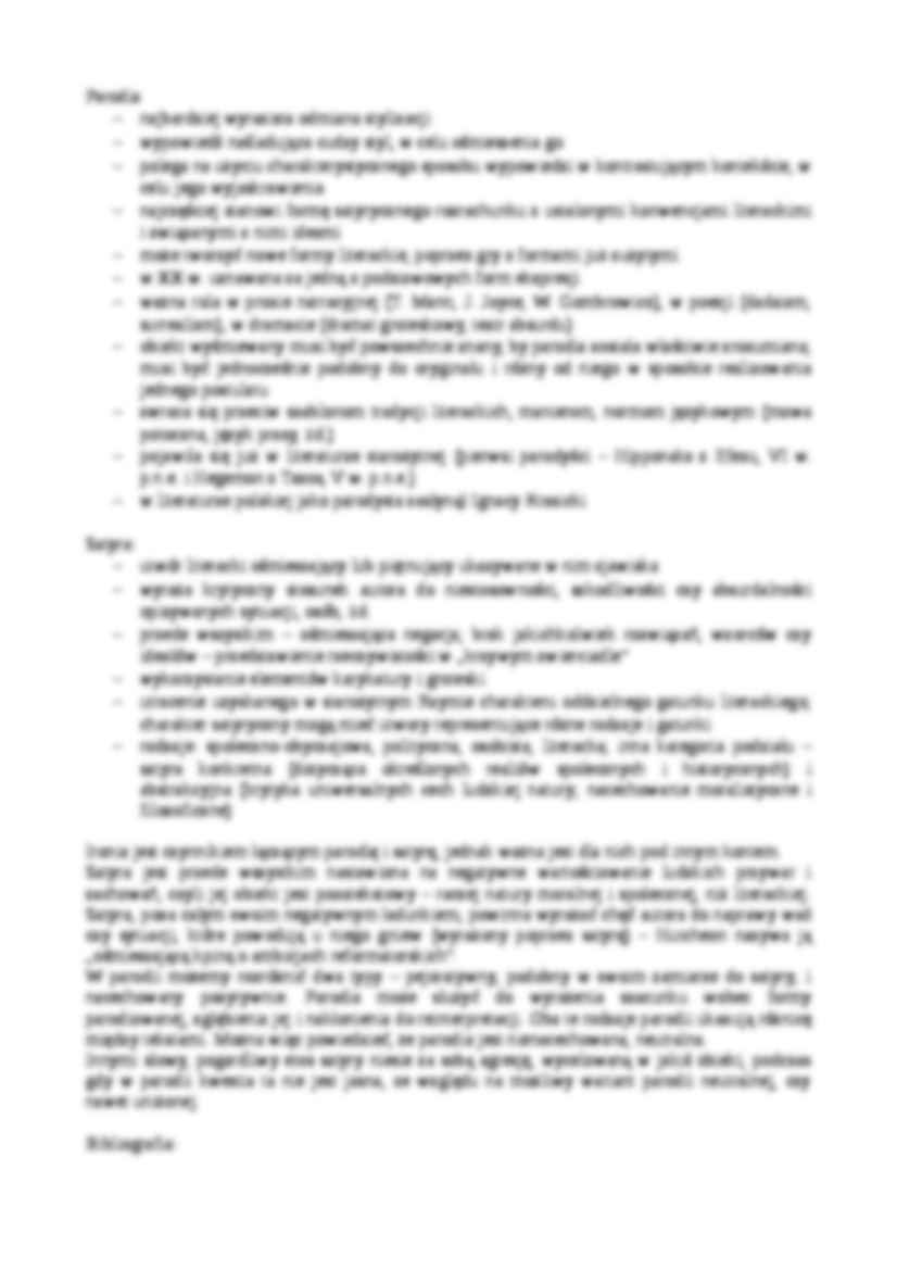 Prozodia wiersza. Parodia a satyra - strona 2