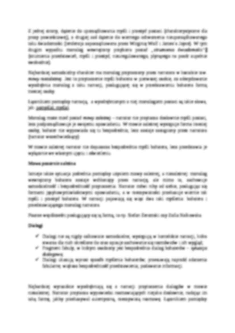 Sposoby przytaczania wypowiedzi postaci. Symbol w opozycji do metafory i alegorii - strona 2