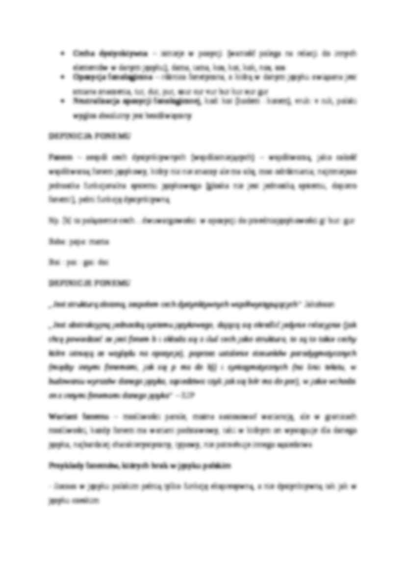 Fonetyka i fonologia (wykład) - strona 2