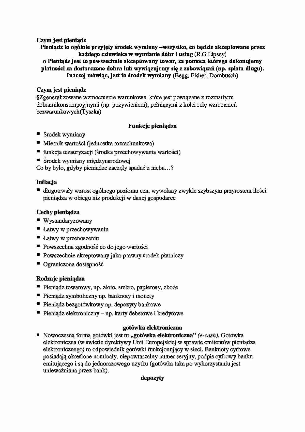 Czym jest pieniądz-oparcowanie - strona 1