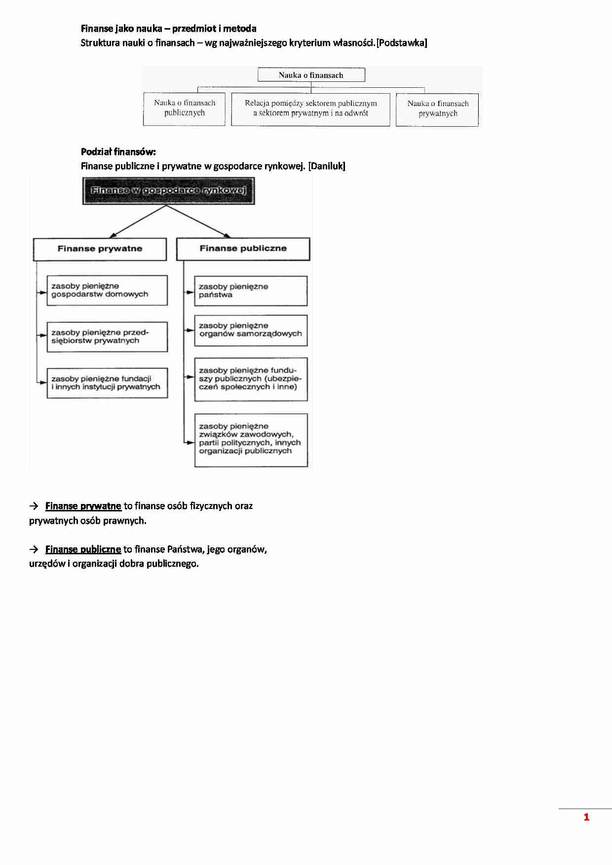 Finanse jako nauka-oparcowanie - strona 1