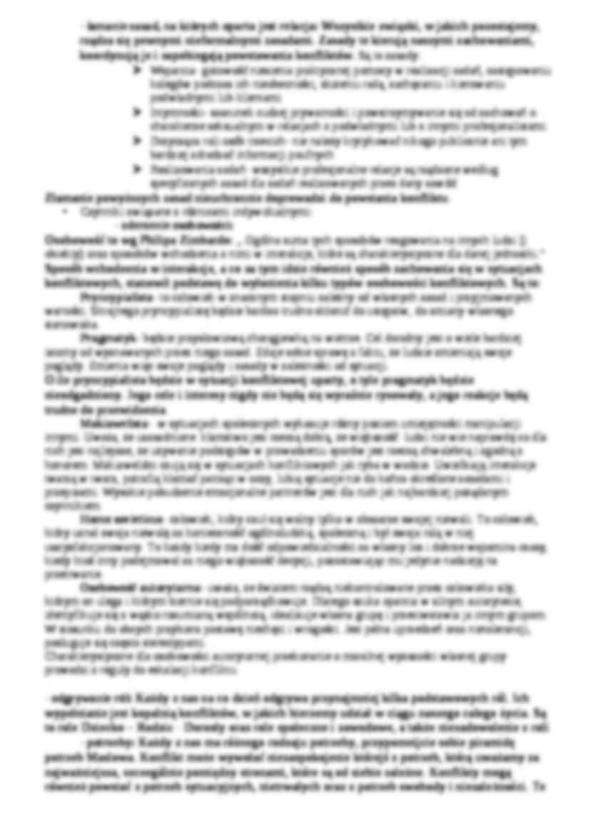Konflikty w organizacji I-opracowanie - strona 2