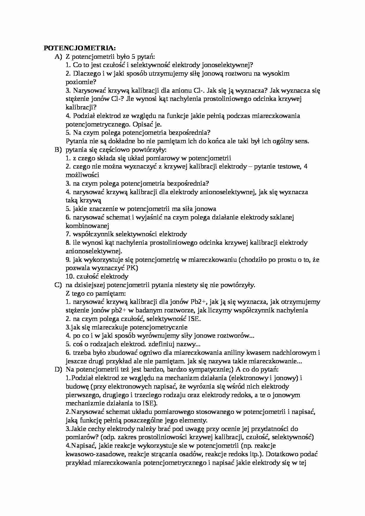 Potencjometria-pytania - strona 1