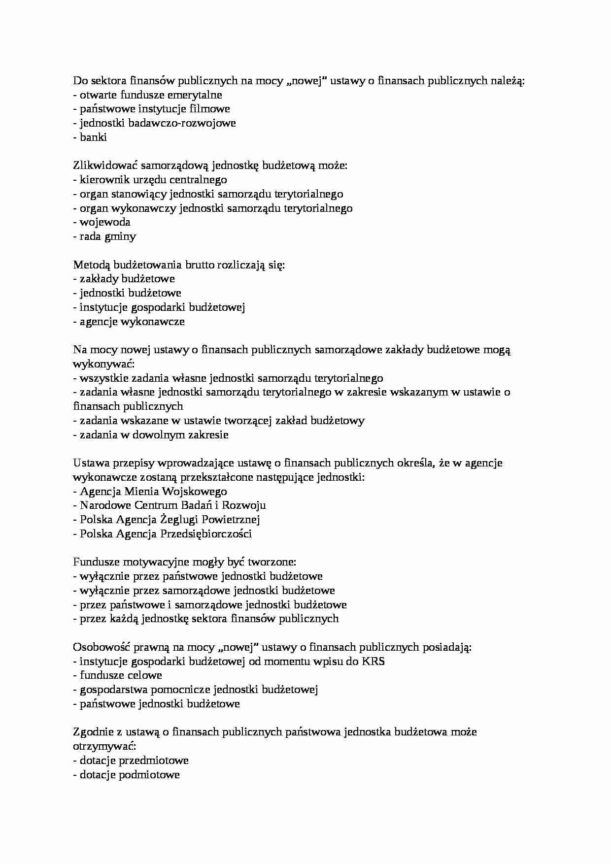 Finanse publiczne-test2 - strona 1