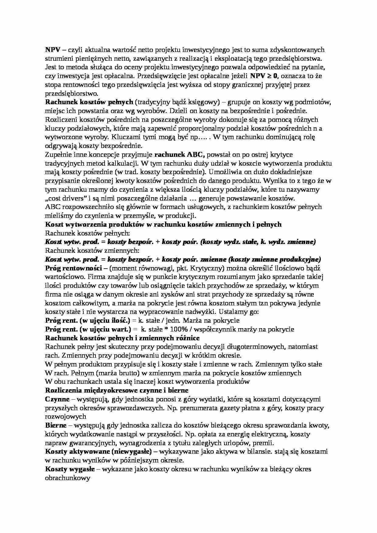 Zagadnienia na egzamin-opracowanie - strona 1