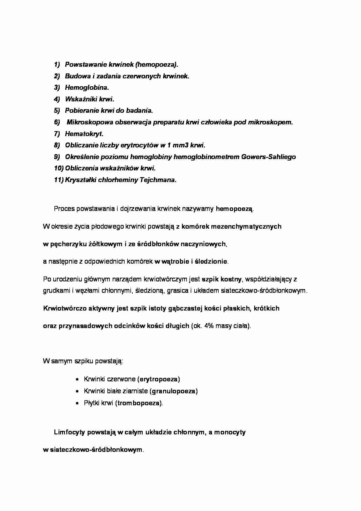 Fizjologia zwierząt - zagadnienia na egzamin - strona 1