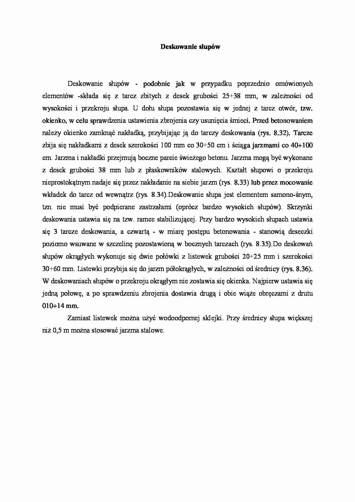 Deskowanie słupów - strona 1