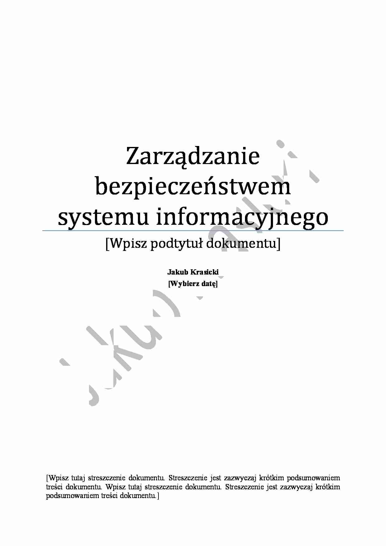 Informatyka w zarządzaniu - strona 1