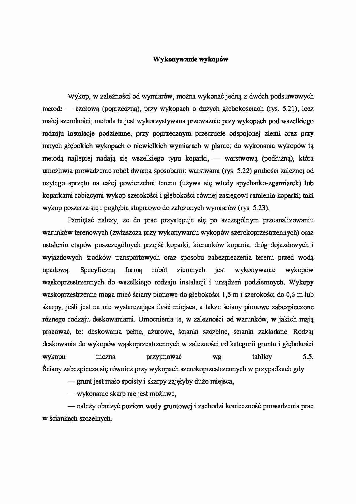 Wykonywanie wykopów - strona 1