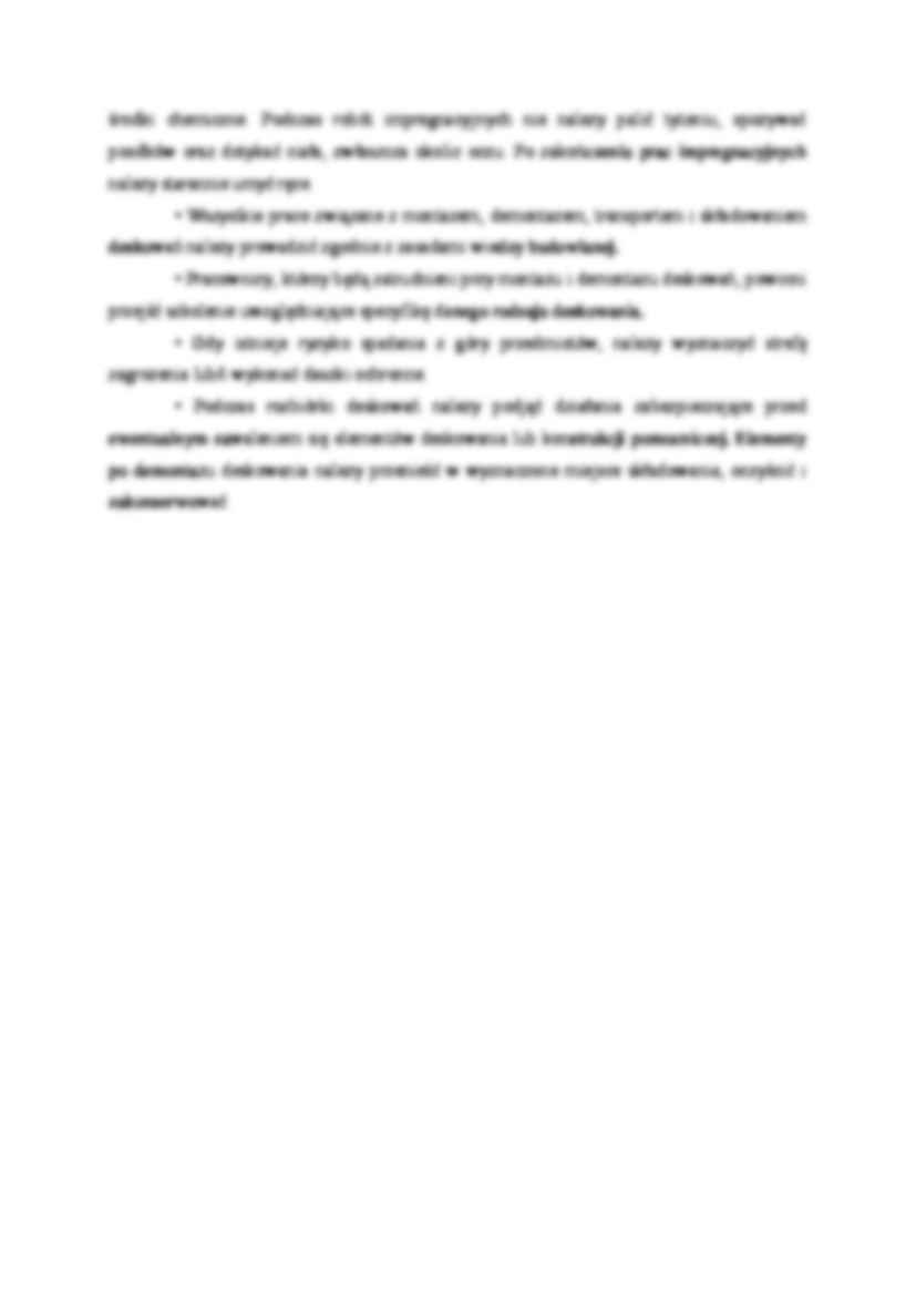 Zasady bhp przy robotach ciesielskich i deskowaniowych - strona 2