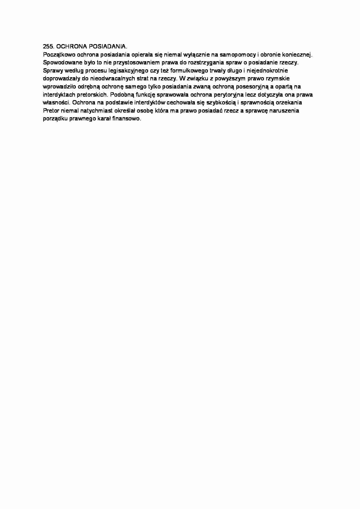 Ochrona posiadania-opracowanie - Obrona konieczna - strona 1