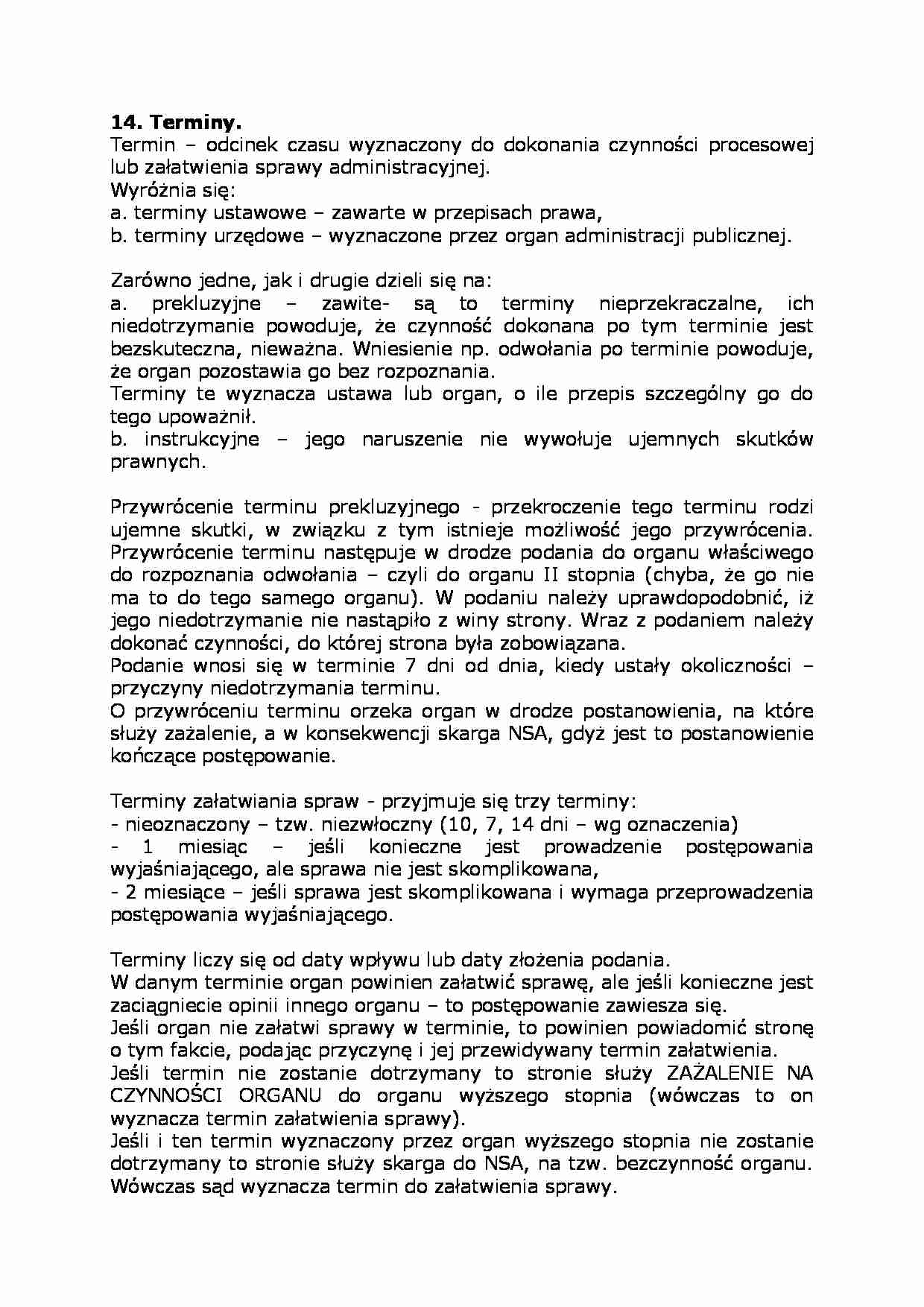 Terminy - zasady obliczania - strona 1