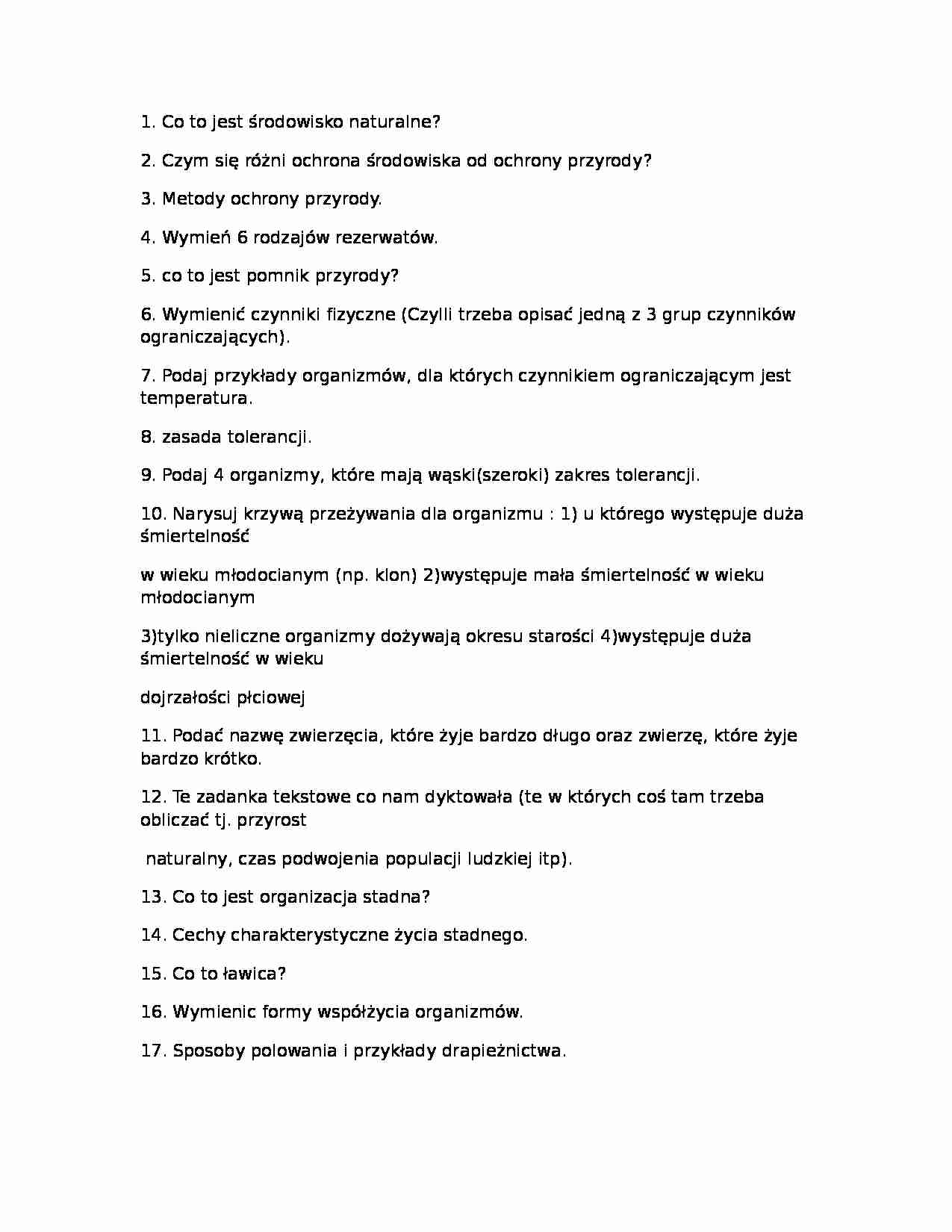 Zagadnienia na koło zaliczeniowe - strona 1