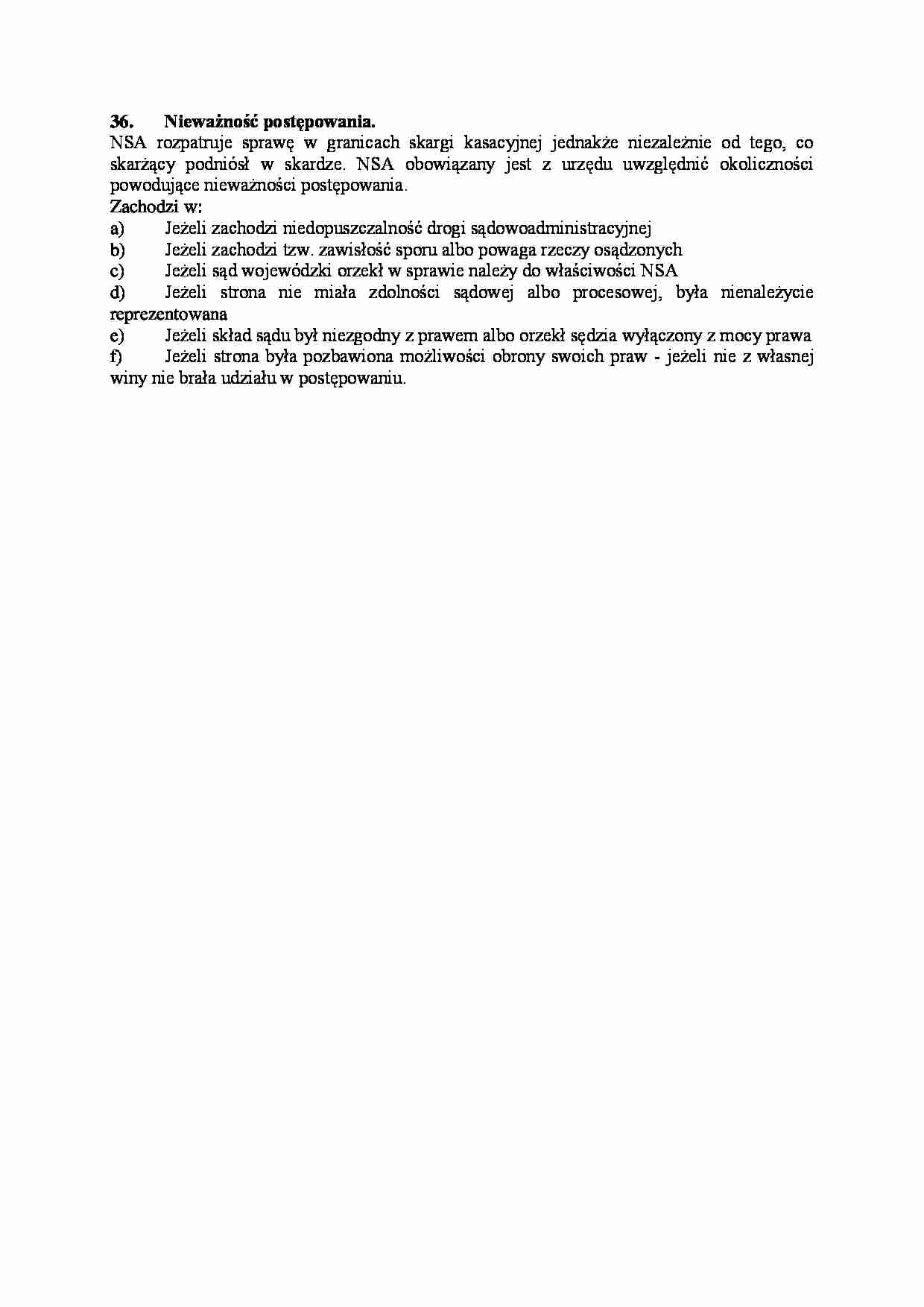 Nieważność postępowania-opracowanie - strona 1