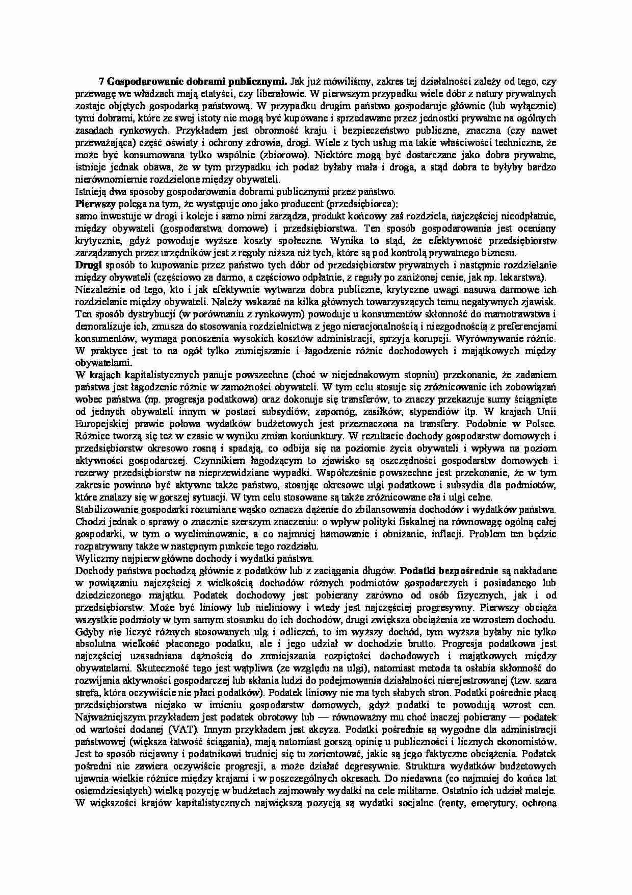 Gospodarowanie mieniem publicznym-opracowanie - strona 1