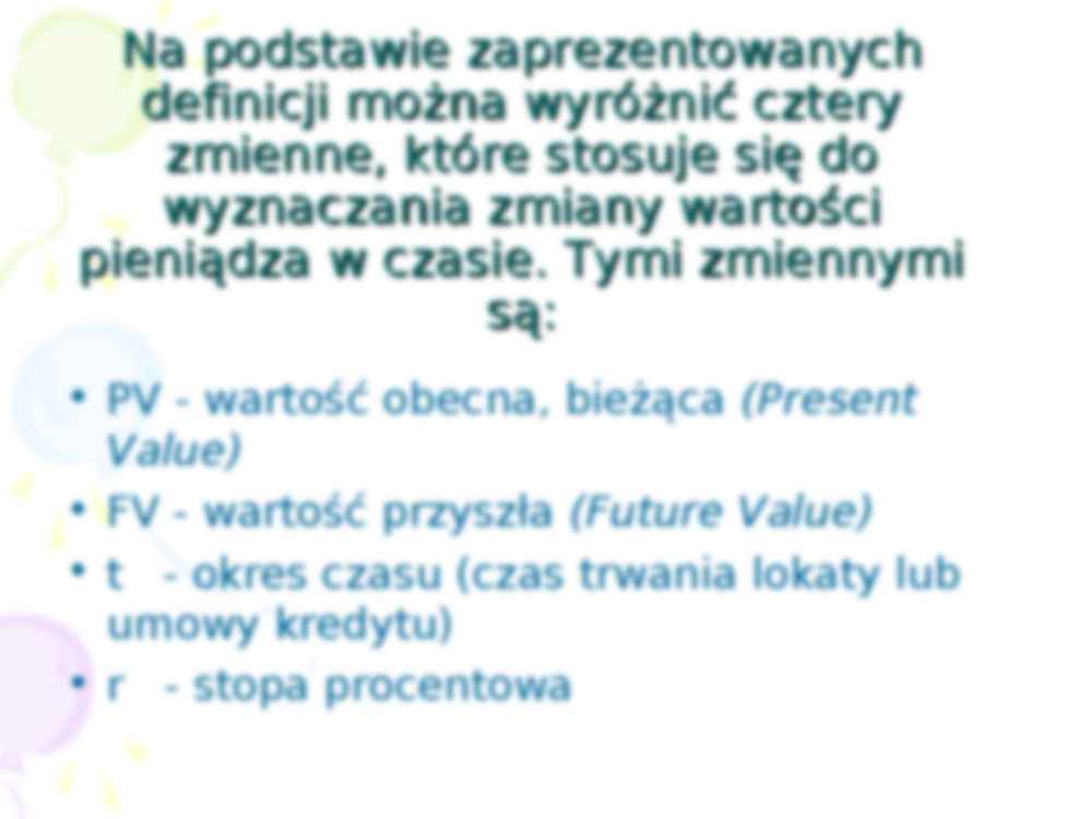 Wartość pieniądza w czasie - prezentacja - strona 3