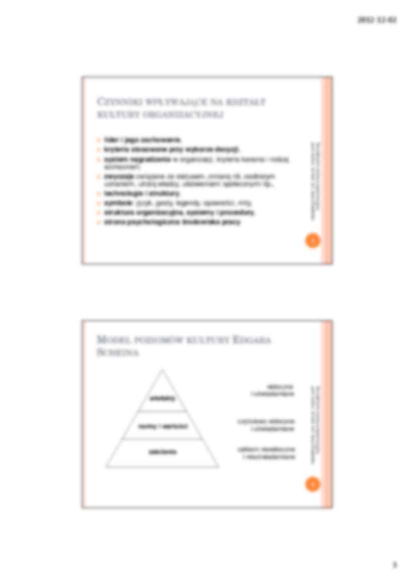 Kultura organizacyjna w zmianach - wykład - strona 3