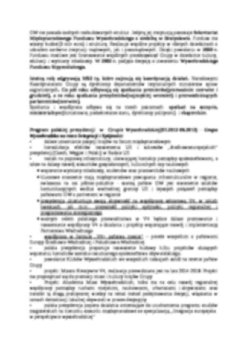 Polityka zagraniczna RP wobec Czech, Słowacji, Węgier- opracowanie - strona 3