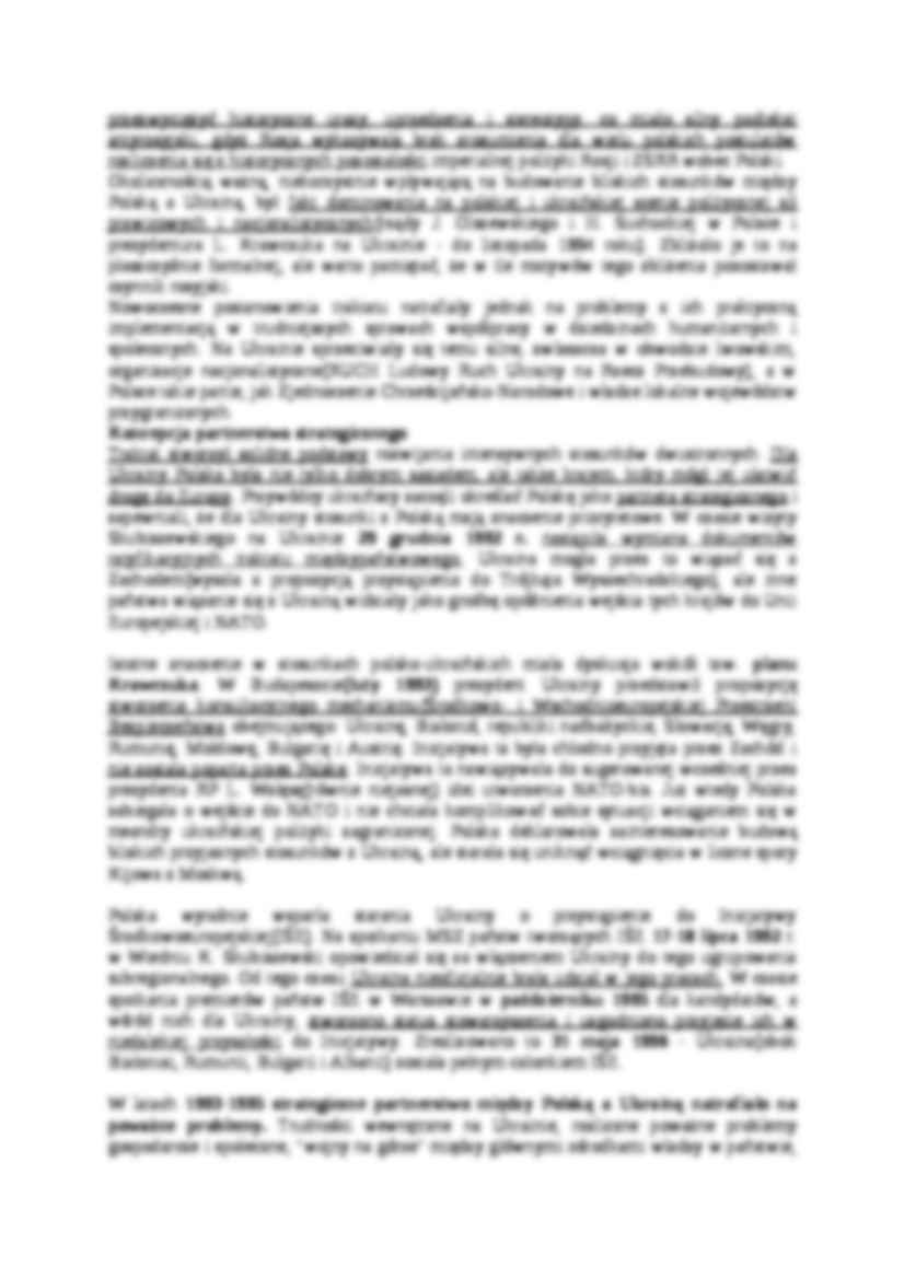Polityka zagraniczna RP wobec Ukrainy- opracowanie - strona 2