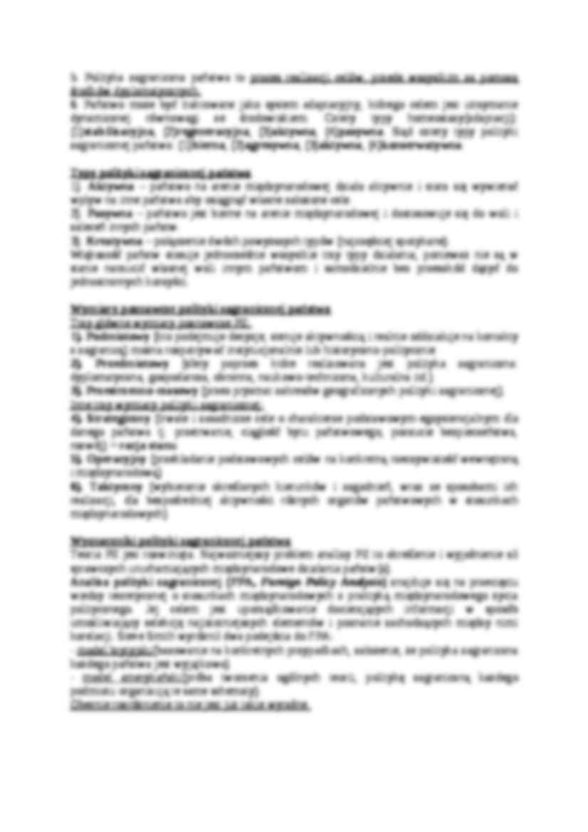Pojęcie i elementy teorii polityki zagranicznej- wprowadzenie - strona 2