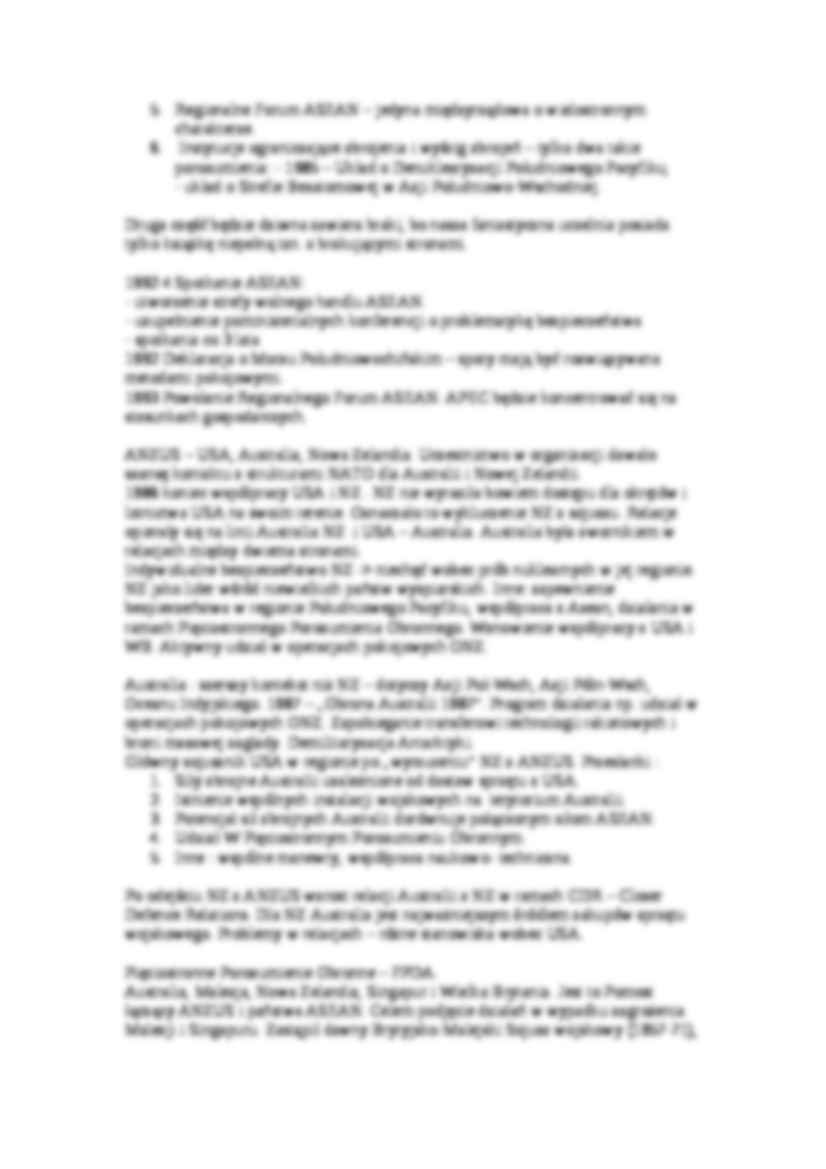 Instytucje bezpieczeństwa regionalnego Azji i Pacyfiku- opracowanie - strona 2