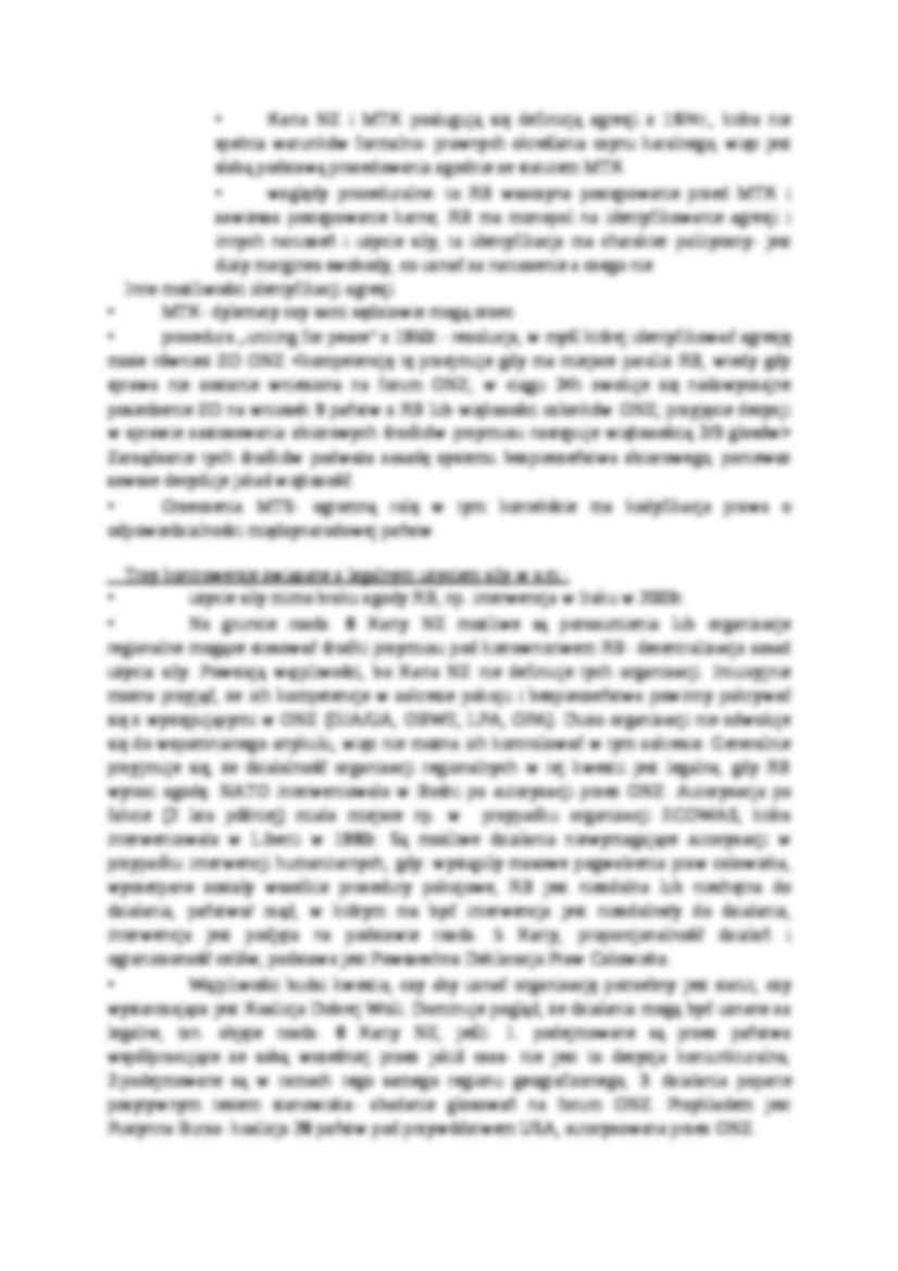 Użycie siły na rzecz zachowania lub przywrócenia pokoju i bezpieczeństwa- opracowanie - strona 2