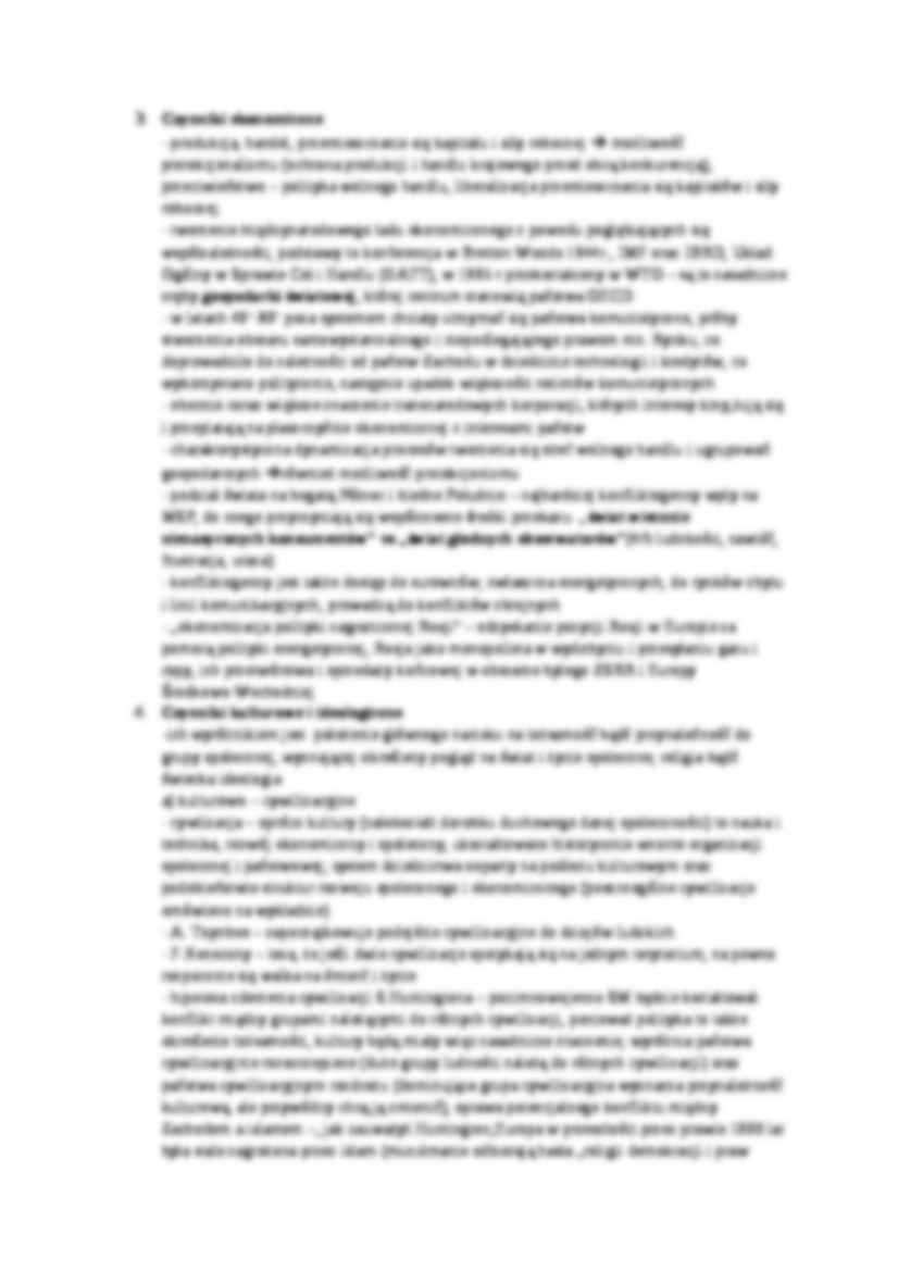 Czynniki tradycyjne w Międzynarodowych Stosunkach Politycznych- opracowanie - strona 2