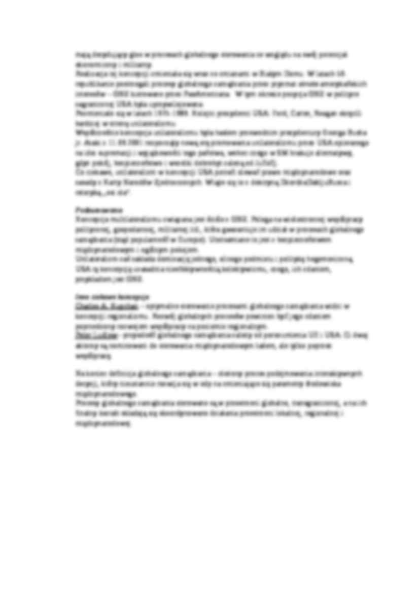 Koncepcja procesów globalnego zarządzania- opracowanie - strona 3