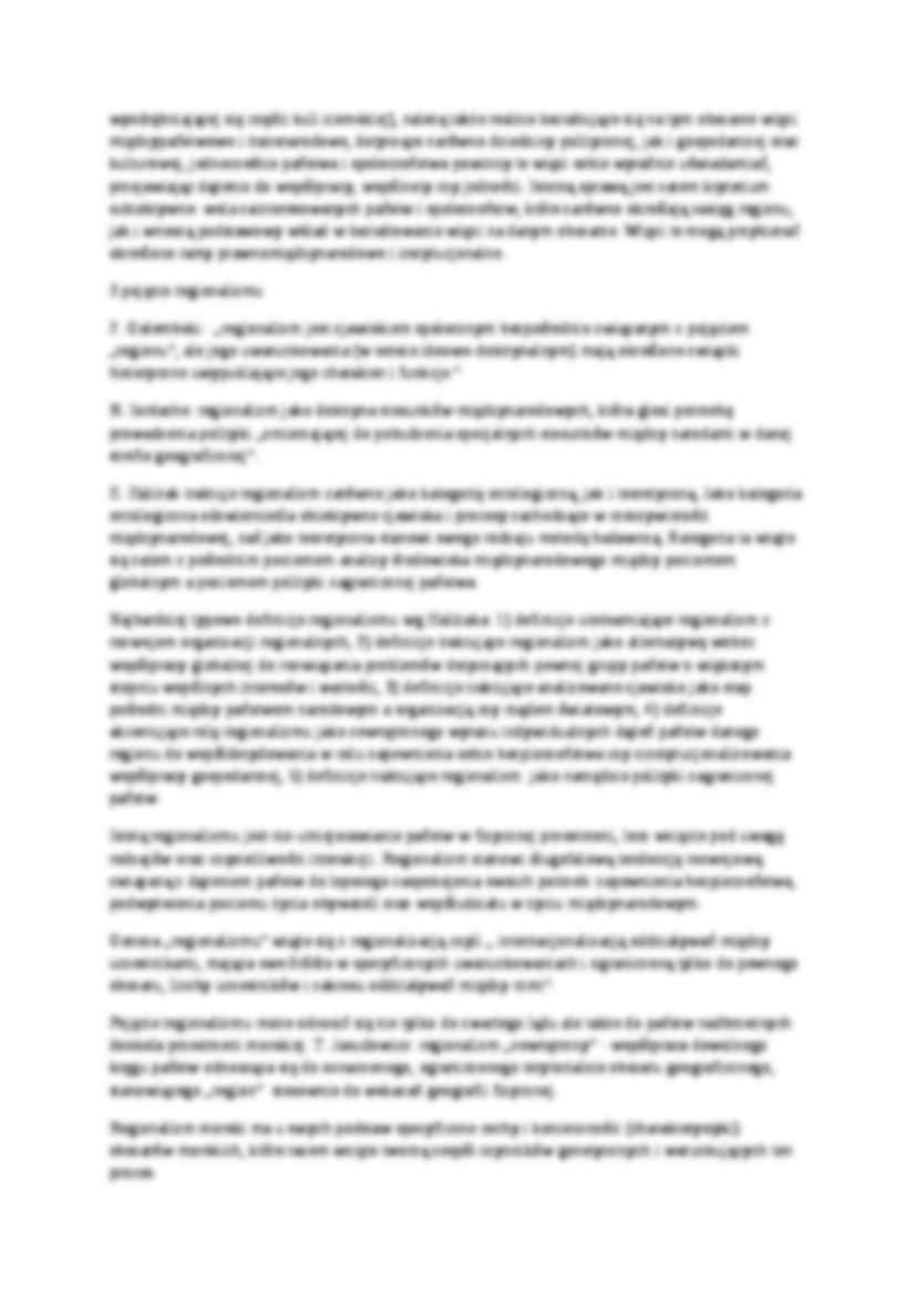 Region i regionalizm w stosunkach międzynarodowych- opracowanie - strona 2