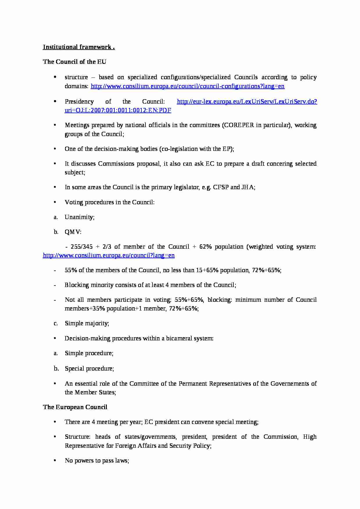 Institutional framework - strona 1