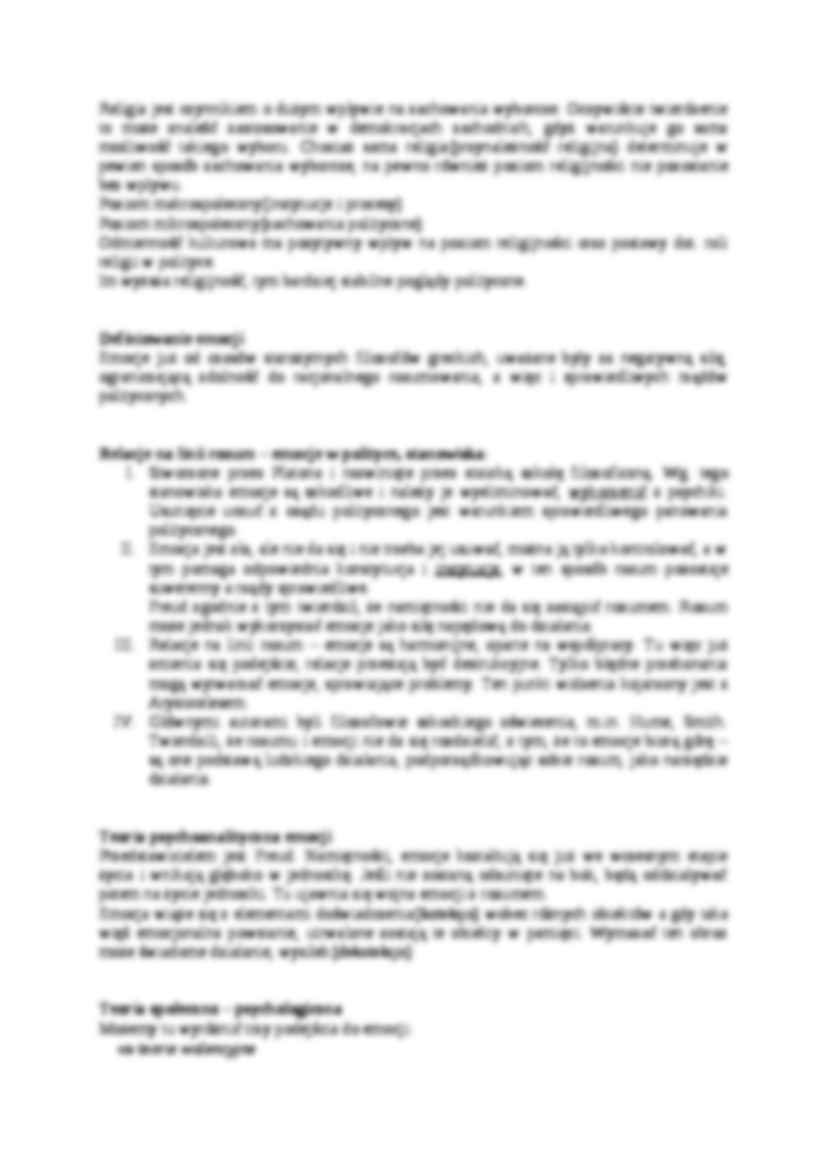 Rola religii i emocji w polityce- opracowanie - strona 2