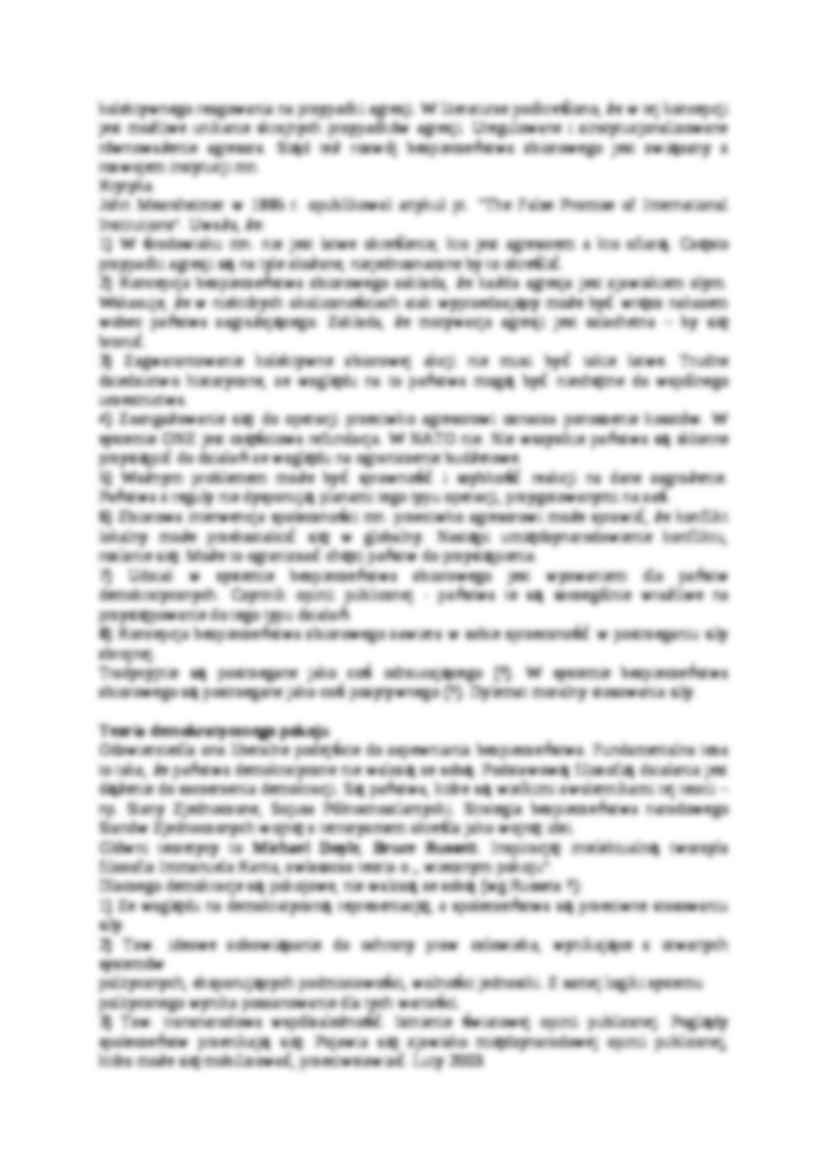 Koncepcje bezpieczeństwa międzynarodowego- opracowanie - strona 2