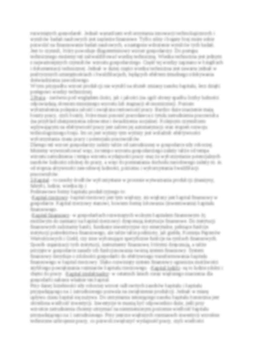 Czynniki wzrostu PKB- opracowanie - strona 2