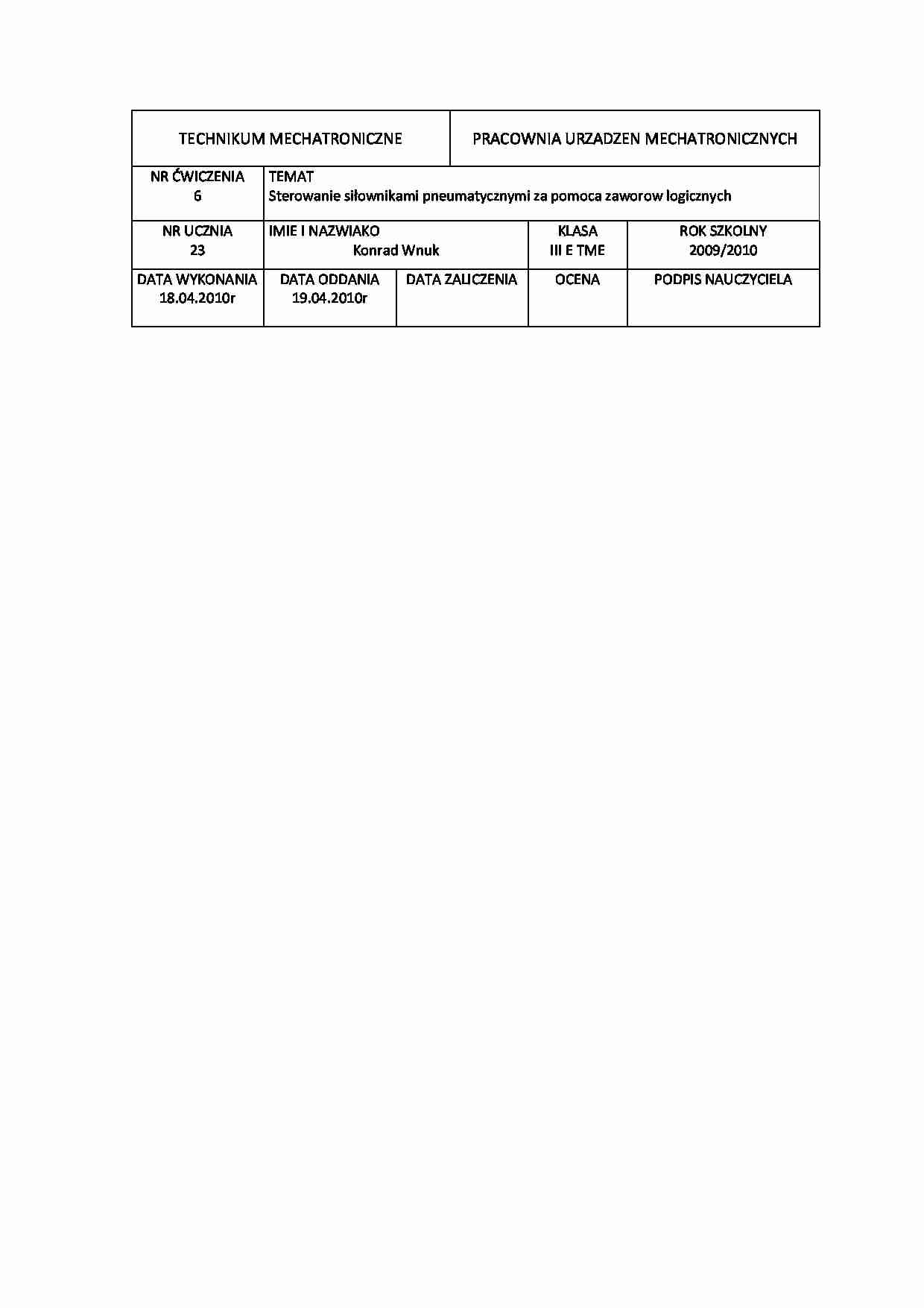 Zawory Logiczne w pneumatyce - strona 1