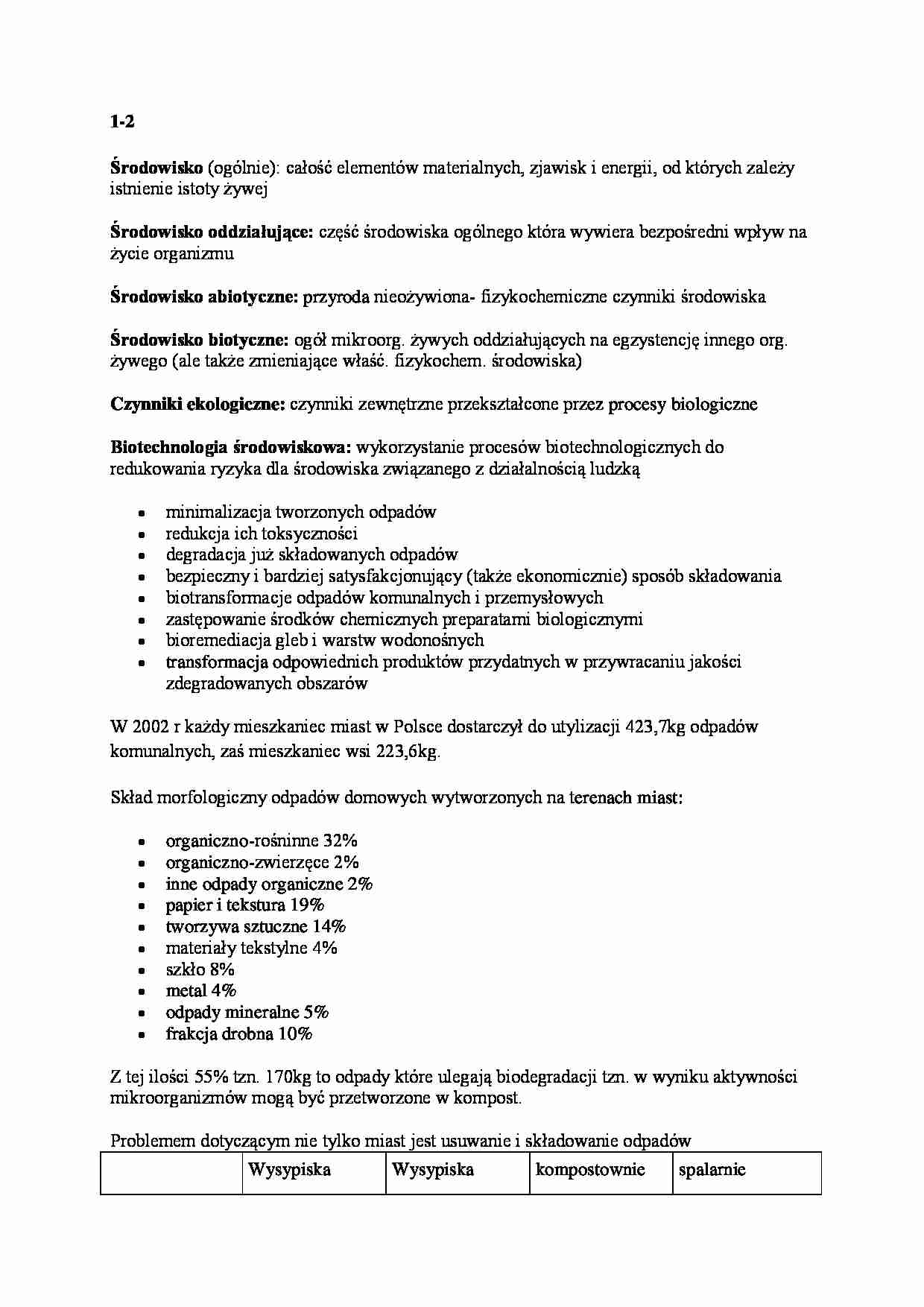 Środowisko - wykład - strona 1