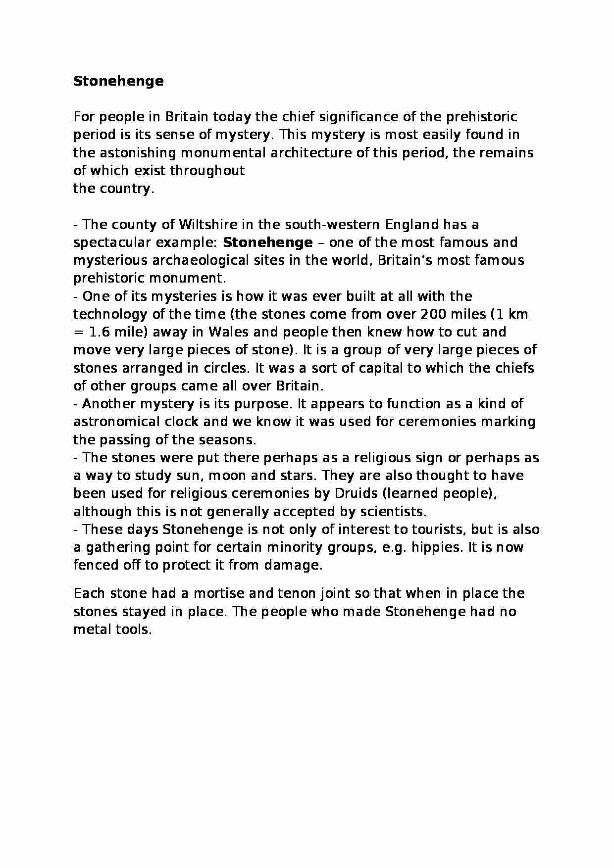 Stonehenge-description - strona 1
